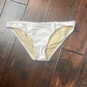 white swimsuit bottom